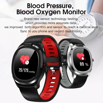 

T01 Smart Watch Body Temperature Measurement Full Screen touch Smart bracelet ECG blood pressure Life waterproof motion tracking
