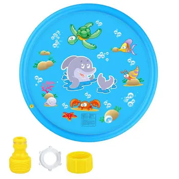 

Children Play Water Mat Games Beach Pad Kids Outdoor Water spray Beach Mat Lawn Inflatable Sprinkler Toys Cushion