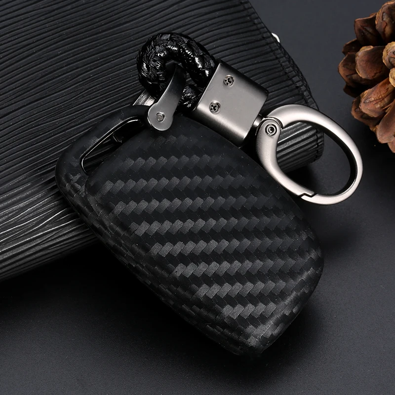 Carbon-Fiber-Pattern-Silicone-Car-Key-Case-Keychain-Cover-For-Hyundai-Elantra-Tucson-Mistra-Verna-Sonata (4)