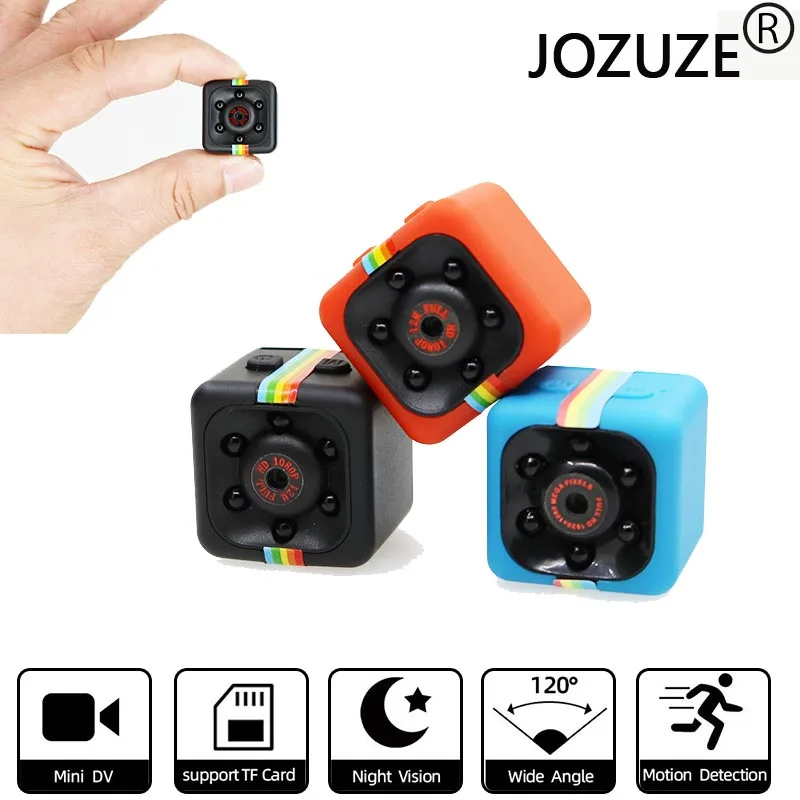 Мини камера JOZUZE sq11 HD 1080P видеокамера с ночным видением видеорегистратор
