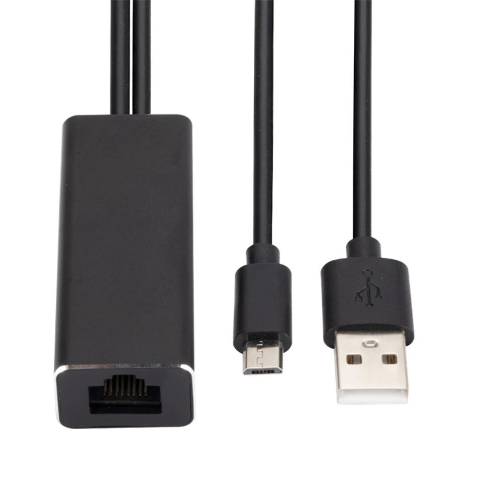 Ethernet Network Card Adapter Micro USB Power to RJ45 10/100Mbps for Fire TV Stick Chromecast Google Converter Accessories