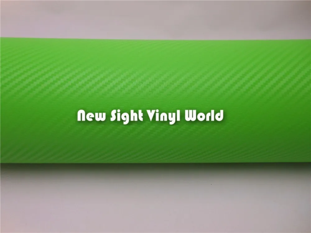 3D виниловая пленка под карбон фольга зеленая для автомобиля обертывания Размер: 1,52*30 м/рулон