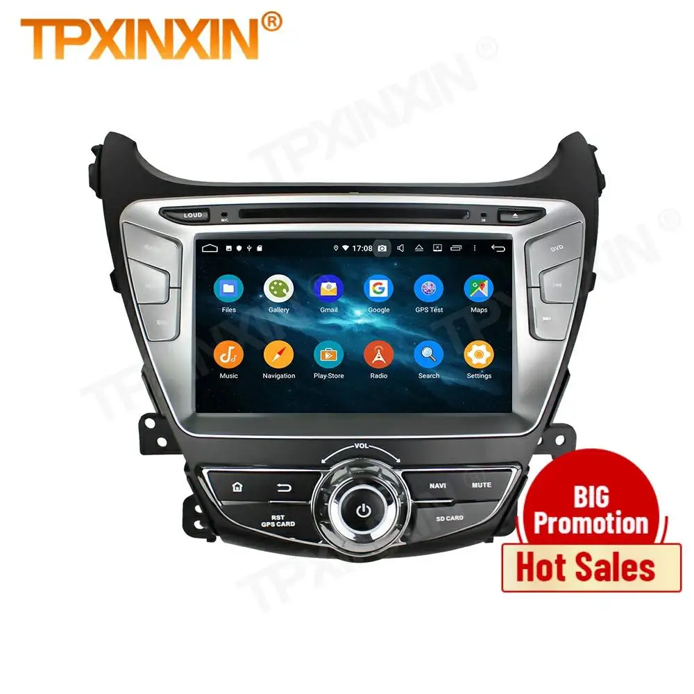 128G Carplay 2 Din Автомобильный Android 10 стереоприемник для Hyunda Elantra 2014 2015 автомобильный
