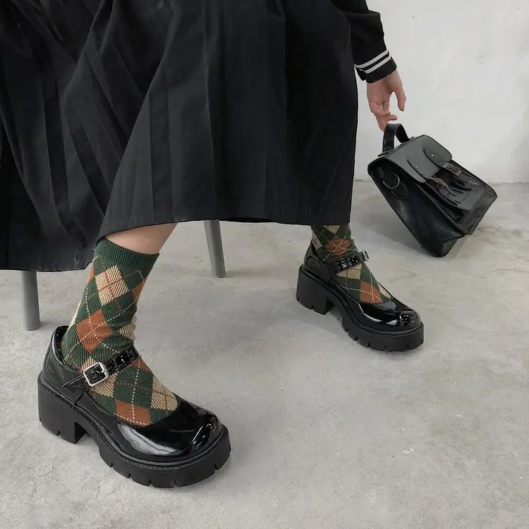 Small Leather Shoes Women 2021 Spring Models Mary Jane Shoes Womens Japanese High Heels Retro Platform Shoes Women