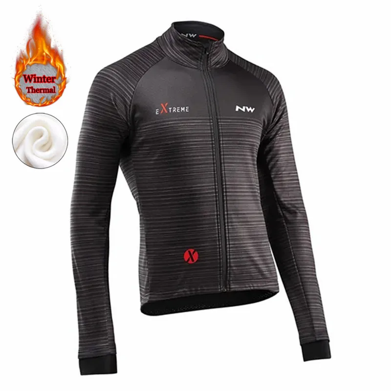 Northwave Зимняя Термальная полярная велосипедная футболка с длинным рукавом, одежда для велоспорта, Мужская одежда для велоспорта, Джерси для велоспорта - Цвет: 9