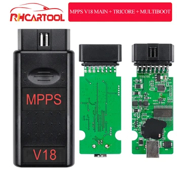 

Car accessories MPPS V18 Better Than MPPS V16/V13 Version V18.12.3.8 MAIN+TRICORE+MULTIBOOT With Breakout Tricore Cable Car Tool