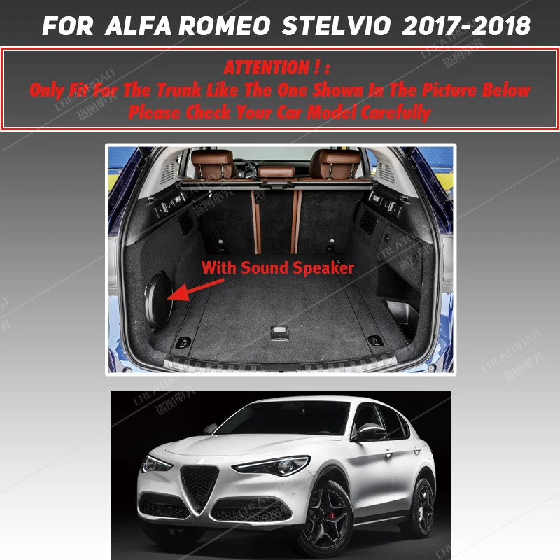 Tappetino Bagagliaio Per Alfa Romeo Stelvio 2017-2021 - Impermeabile E Antiscivolo - Foto 9