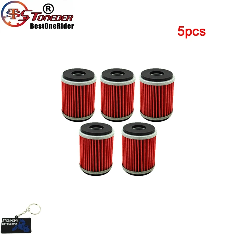STONEDER Масляный фильтр для 5D3-13440-09-00 Yamaha WR250F YZ250F YZ450F WR250X \ R WR450F Raptor 250 YFZ450R - Цвет: 5pcs
