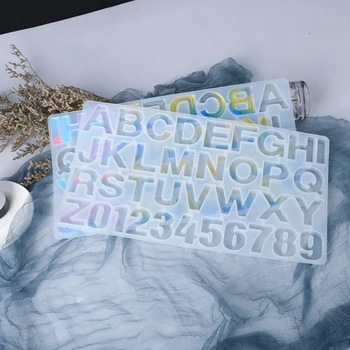 

36 Letter Mold Alphabet & Number Silicone Molds Clear Resin Mold Epoxy Resin Non-Stick Pendant Casting Mould Craft Supplies