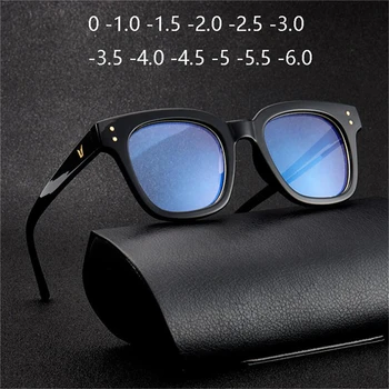 

Square Oversized Nearsighted Glasses Women Men Retro PC Myopia Lens Diopter Eyeglasses Prescription 0 -1.0 -1.5 To -6.0