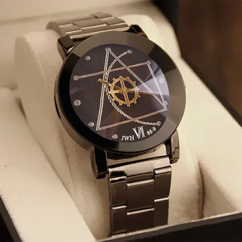 

Luxury Women Business Quartz Watch Men Stainless Steel Band Wrist Watch Couple Lovers Clock Gift For Couple C238