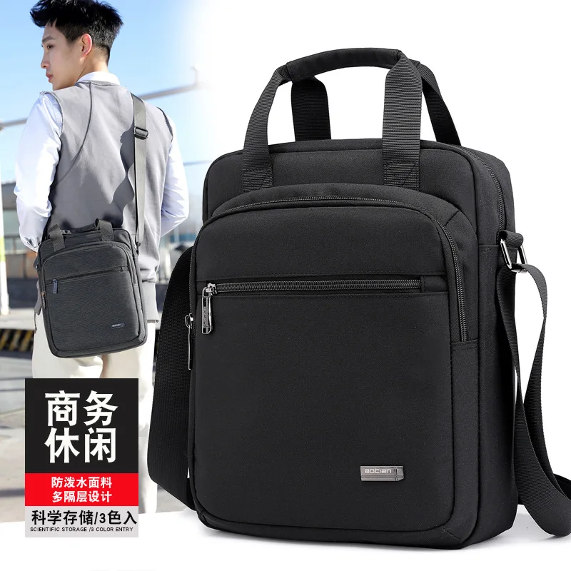 

New Style Sports Crossbody Bag Men Waterproof Oxford Cloth Retro Messenger Bag Multi-functional Handbag