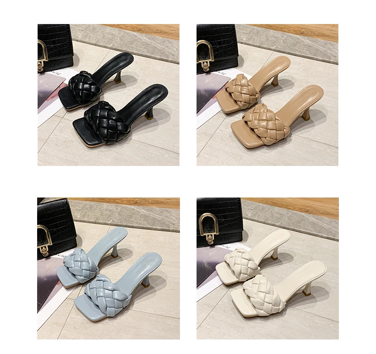 2021 Women Sandals Ladies High Heels Shoes Woman Slippers Open Toes Fashion Party Female Lady Heels Shoes Sandals in multicolor
