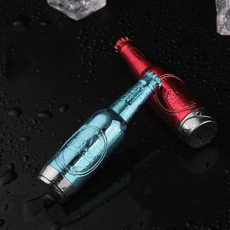 Мини Бутановая Зажигалка креативная пивная бутылка зажигалки для сигарет