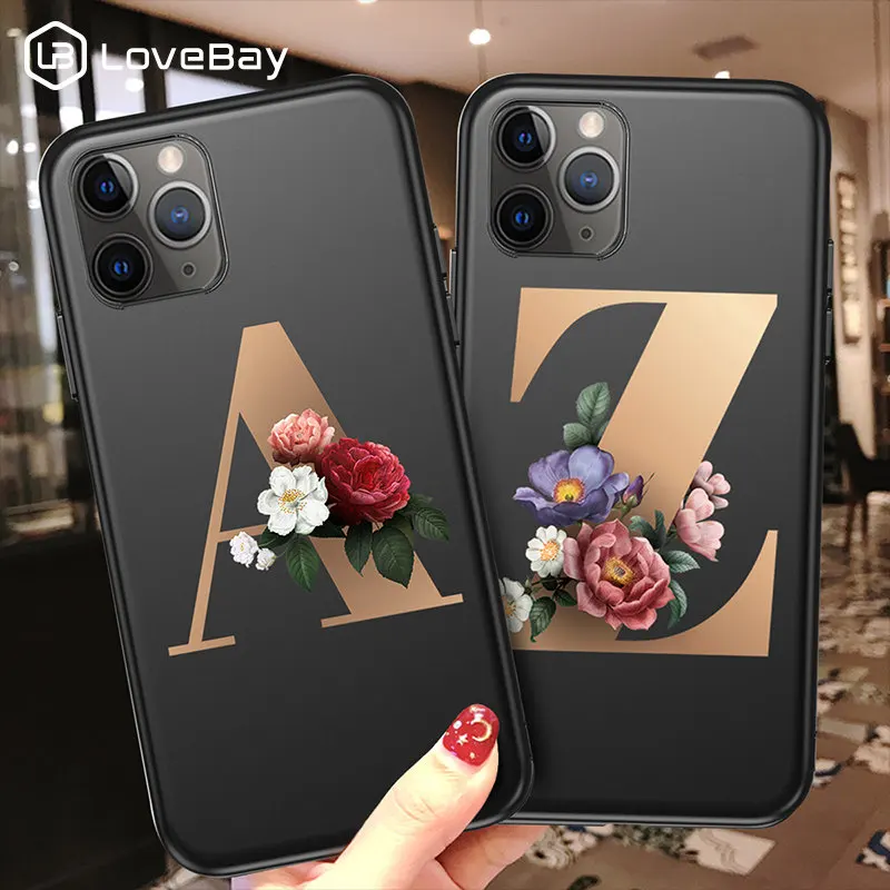 Lovebay чехол Индивидуальные Начальная буква Чехол для мобильного телефона iPhone 11 12