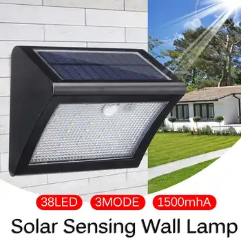 

Smuxi 1-6 pcs 38LED Solar light PIR Motion Sensor solar Garden Light Waterproof IP65 Wall solar Lamp led Street Lamp Security