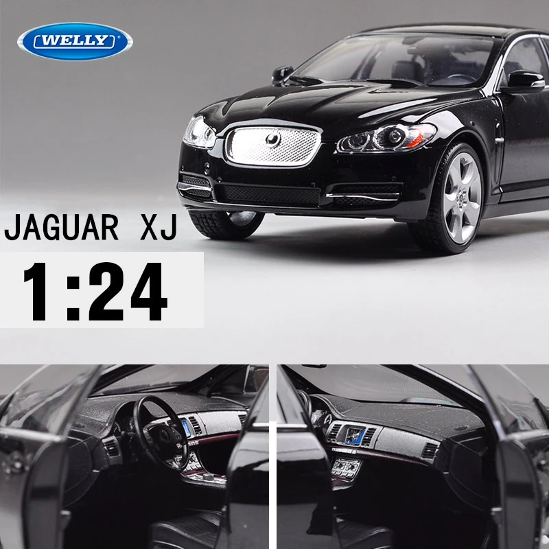 Welly 1:24 2010 Jaguar XJ сплав модель автомобиля Моделирование Украшение автомобиля коллекция Подарочная игрушка Литье под давлением модель игрушка для мальчиков