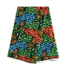 Хлопок, африканская настоящая восковая Ткань для шитья платья,, высокое качество, принт, батик, ткань, 6 ярдов, Анкара, настоящая восковая ткань 324