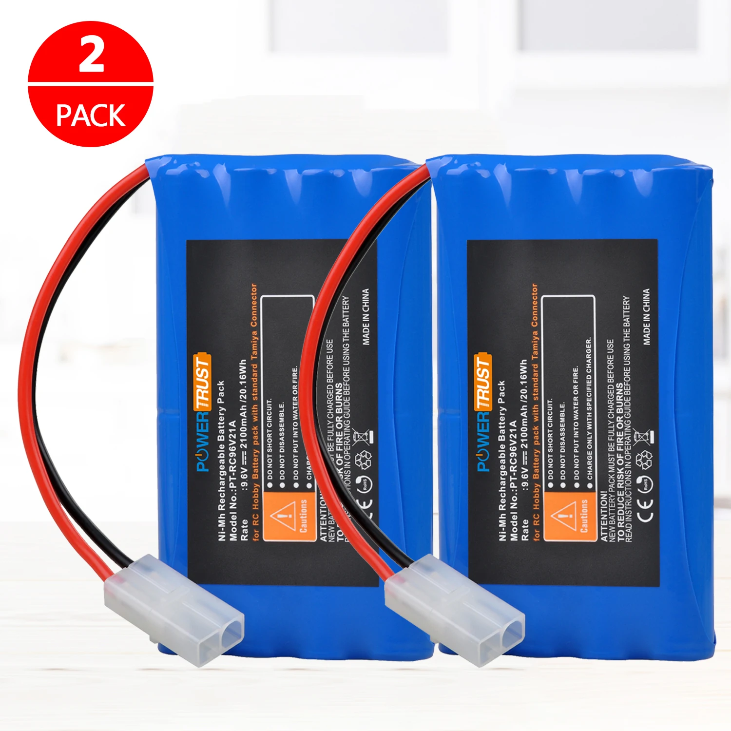 2100mAh Rechargeable NiMH RC Truck Battery for RC Car RC Airplane RC Boat RC Tank RC Buggy Traxxas with Tamiya connection port