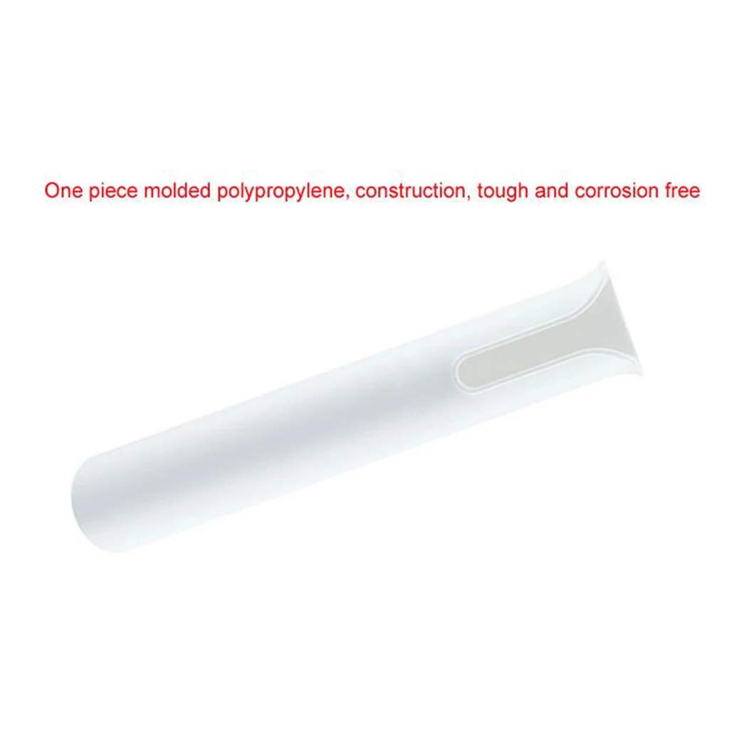 Boat Plastic Rod Holder 1 Tube Fishing Pod Rack Organizer Self Adhesive White Anti-rust Fishing Pole Holder Bracket Storage