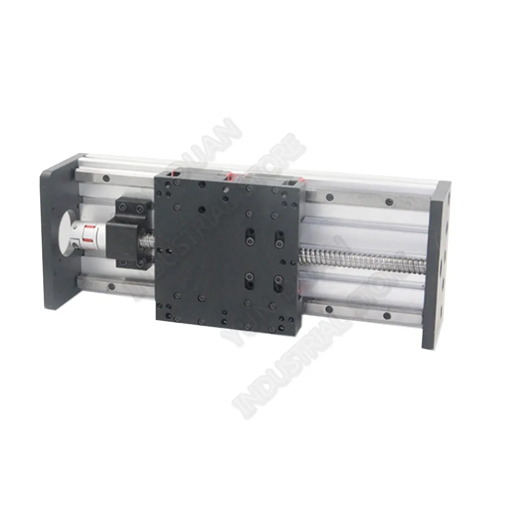 

700MM Stroke Double Guide Heavy Load HGR20 Rail 4PCS HGH20 Sliding Table Slide Platform Linear module Ballscrew CNC Router