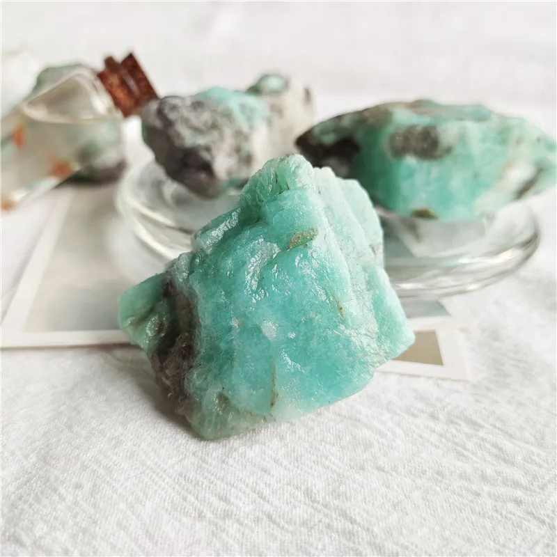 Sell 200g High Quality Gemston Spiritual Raw Caribbean Calcite Rough Stone For Christmas Decorations 4