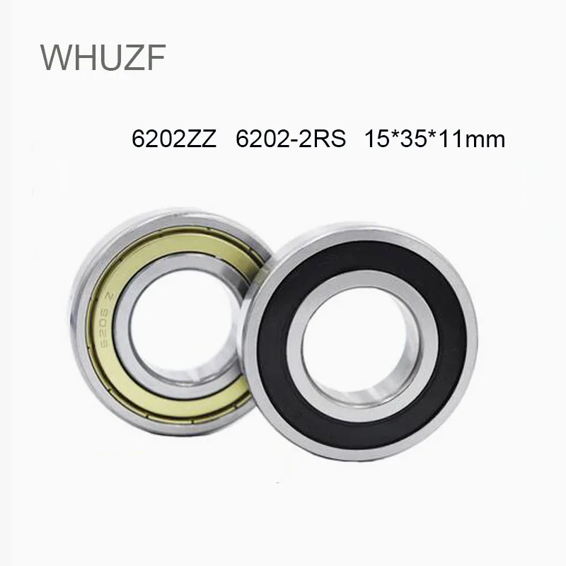 WHUZF Бесплатная доставка 2/4 шт. 6202-2RS 6202ZZ шарикоподшипники с глубоким желобом 15x35x11