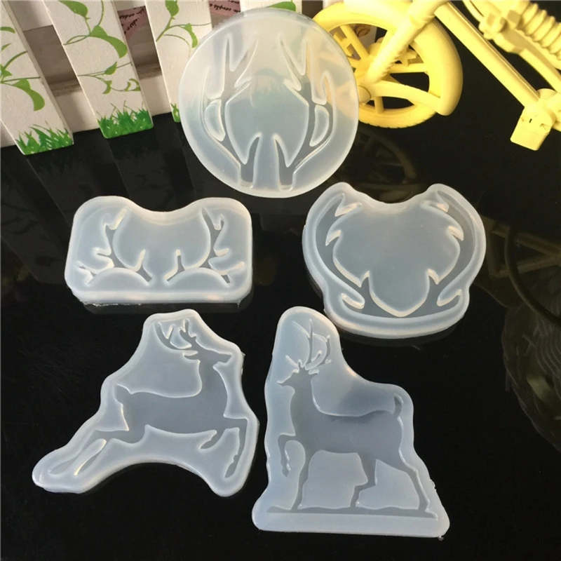 Elk Antlers Decoration Silicone Mold Epoxy Resin Jewelry Mold Resin