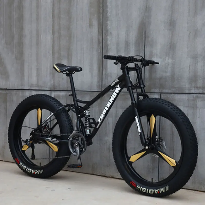 Fat Bicycle 26 Inches 21/24/27 Speed Off Road Beach Mountain Bike Adult Super Wide Tires Men and Women Cycling Students