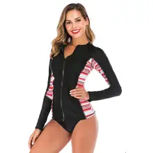Раздельный солнцезащитный крем с длинными рукавами для серфинга женский черный розовый популярный весенний Купальник гидрокостюм Купальник из двух частей плюс размер s-xxl