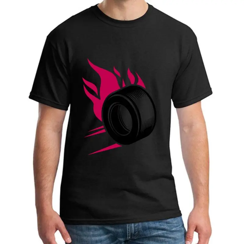 

printed Tire Flame tshirt big size s~5xL Comfortable Original summer male female t-shirts O-Neck Tee tops