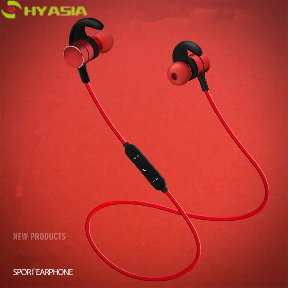 Беспроводные наушники HYASIA Bluetooth 4 2 бас стерео магнитная Спортивная Музыкальная