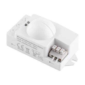 

1pc 360 Degree 500W Radar Motion Detector Smart Microwave Sensor Light Switch