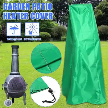 

Outdoor Large Garden Chimney Chiminea Cover Rain Protection Green Waterproof Garden Protective Chimney Fire Pit Heater Cover