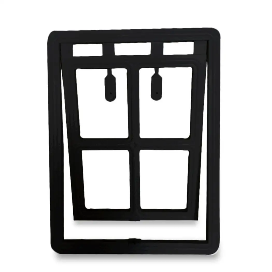 Pet дверной небольшие в виде кошек и собак дверей летний 25x20 см/9,8x7,9 дюймов 0,450 кг бытовой с решетчатой дверью черного и белого цвета