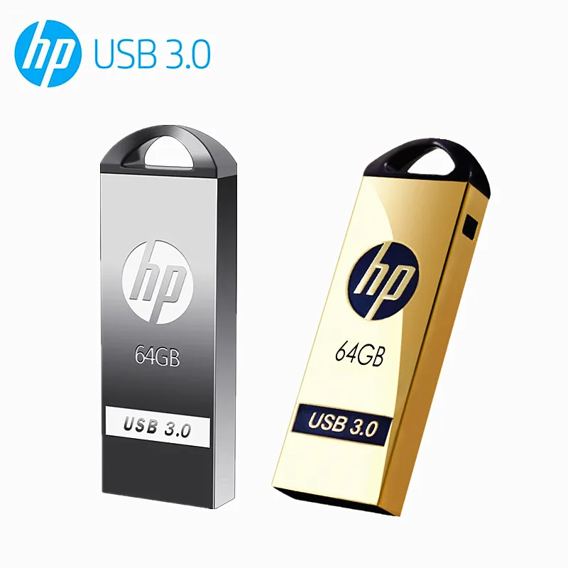 Hp USB 3,0 USB флэш-накопитель 8 ГБ 16 ГБ 32 ГБ 64 Гб Флешка флеш-накопитель металлический бизнес U диск