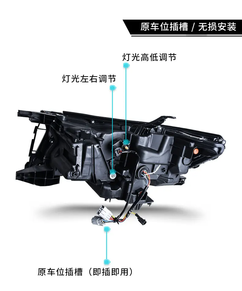 Автомобильный Стайлинг для Prado передние фары для Toyota Prado LC200 светодиодный фары Динамический указатель поворота DRL Высокая фара ближнего света светодиодный