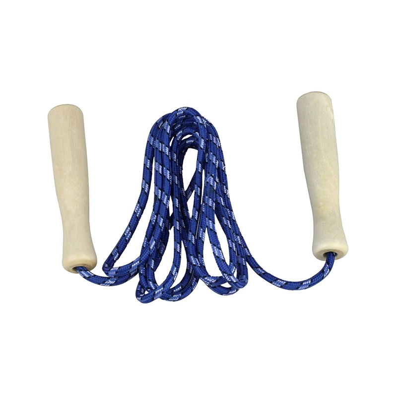 SODIAL(R) Jumping Skip Rope фитнес-Тренировка скорость Скакалка с деревянными ручками