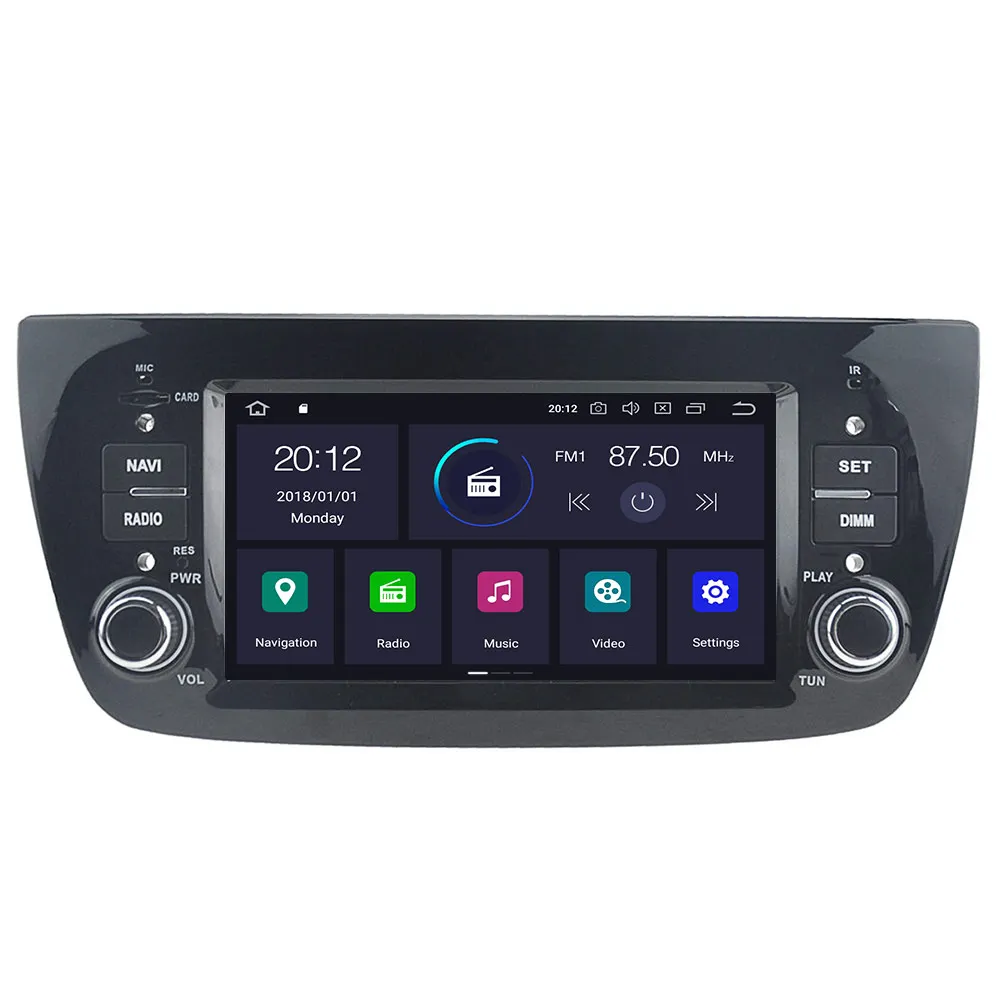 " DSP ips Android 10 2 DIN экран Автомобильный gps-навигация, dvd-плеер радио для FIAT DOBLO 2010- воспроизводительный мультимедийный радиоприемник