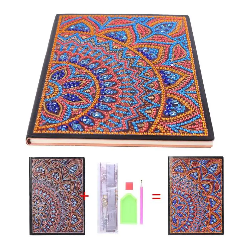 Сделай Сам специальная форма алмазная живопись тетрадь 50 страниц А5 блокнот для эскизов для рисования книга Алмазная вышивка Рождественский подарок ручной работы - Цвет: 19