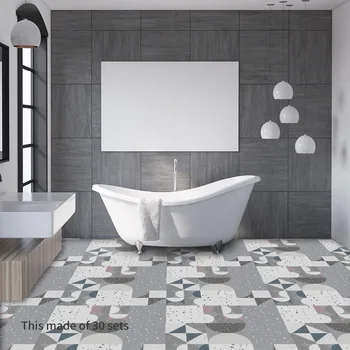 

20 * 20cm floor paste self-adhesive American style grassland wind thickening geometric terrazzo waterproof paste db178 25pcs/set