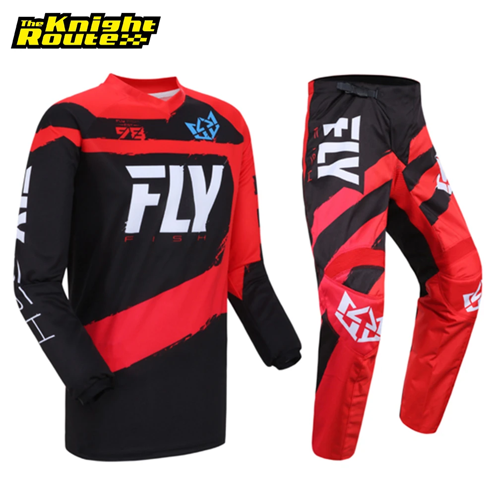 Conjunto de y pantalones de Motocross para hombre, traje de carreras, equipo de Motocross Enduro, ropa de Moto Dirt Biker, MX|Combinaciones| - AliExpress