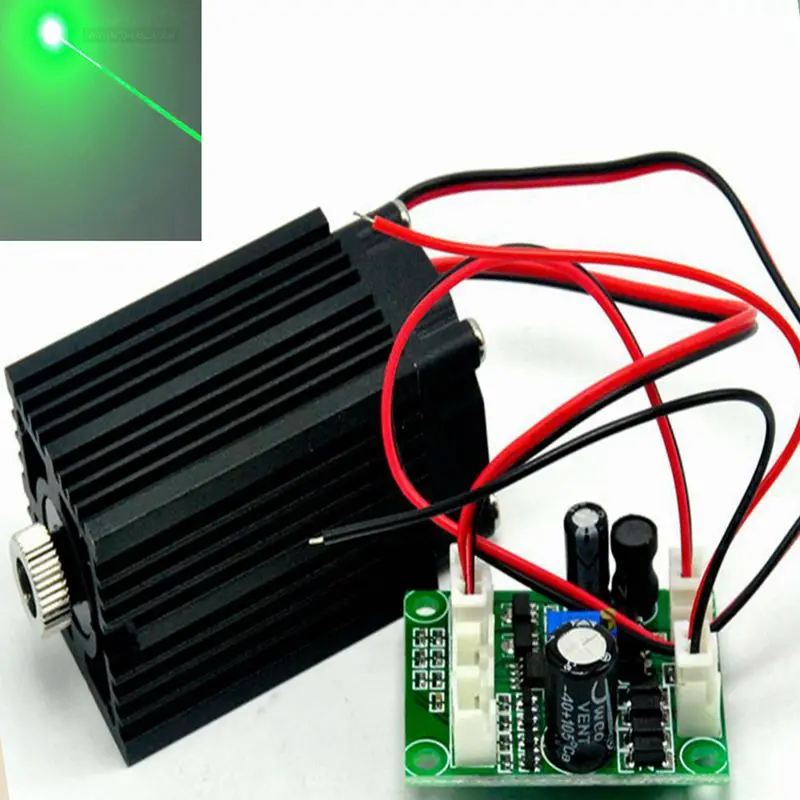 

12V 532nm 80mW Green Laser Diode Module Stage Lasers Long-Time Working w/ Fan