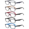Reading Glasses Spring Hinge Plactic Rectangle Presbyopic Readers with Matching Pouch Cheap for Men and Women ► Photo 1/6