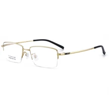  BCLEAR  New Business Casual Men Titanium Glasses Frame Optical Eyeglasses Prescription Eyewear Half Rim Frames Spectacles Frame 