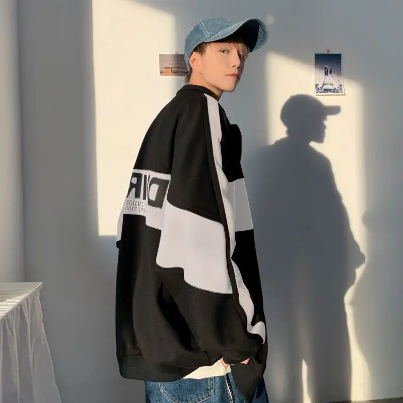 

Новинка весна-осень 2022, красивая куртка для мужчин и женщин, модный универсальный Повседневный контрастный топ в стиле хип-хоп и Хай-стрит в гонконгском стиле