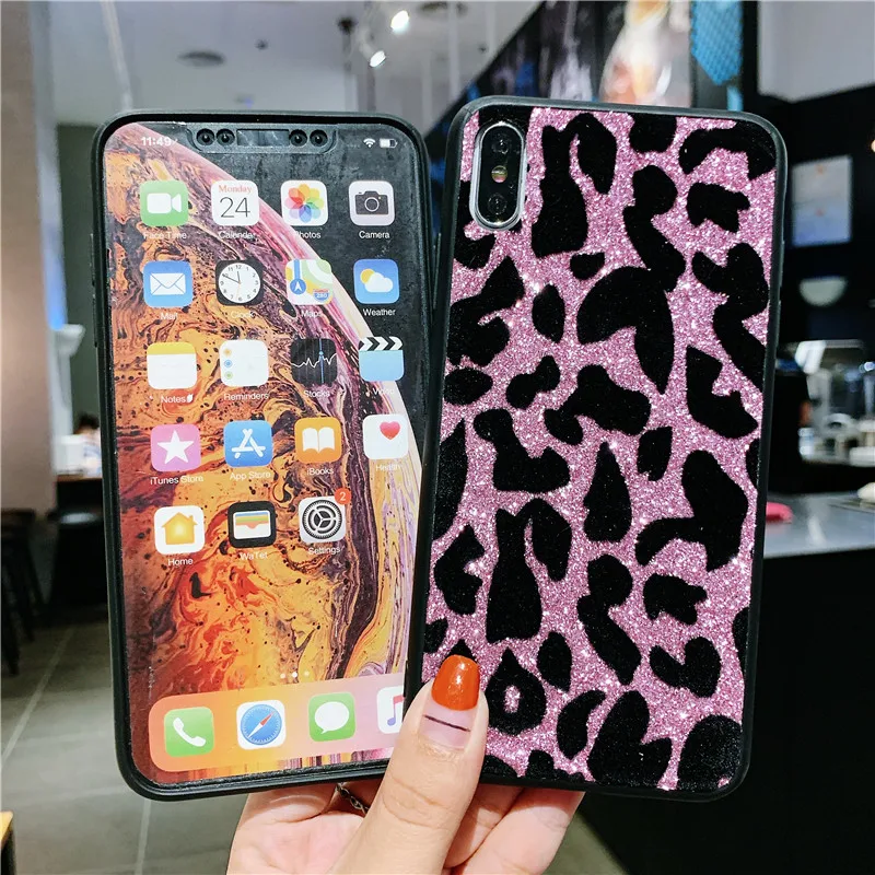 Модный Леопардовый Блестящий Мягкий чехол из золотой фольги для iPhone 11 Pro 8 plus 6 6s plus 7 plus чехол для iPhone X XR XS Max coque capa