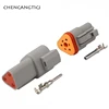 1 Set Deutsch DT 2 3 4 6 8 12 Pin Way Auto Waterproof Connector Automotive Sealed Electric Male And Female Plug DT06-2S DT04-2P ► Photo 3/6