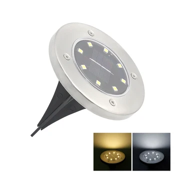 

Waterproof LED Solar Powered Ground Light Garden Pathway Deck Lights With 8 LEDs Solar Lamp for Home Yard Driveway Lawn Patio