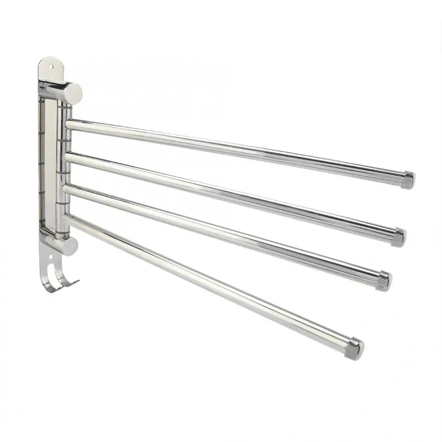 Вешалка для полотенец 4 вешалка Держатель ванной и кухни 304 из нержавеющей